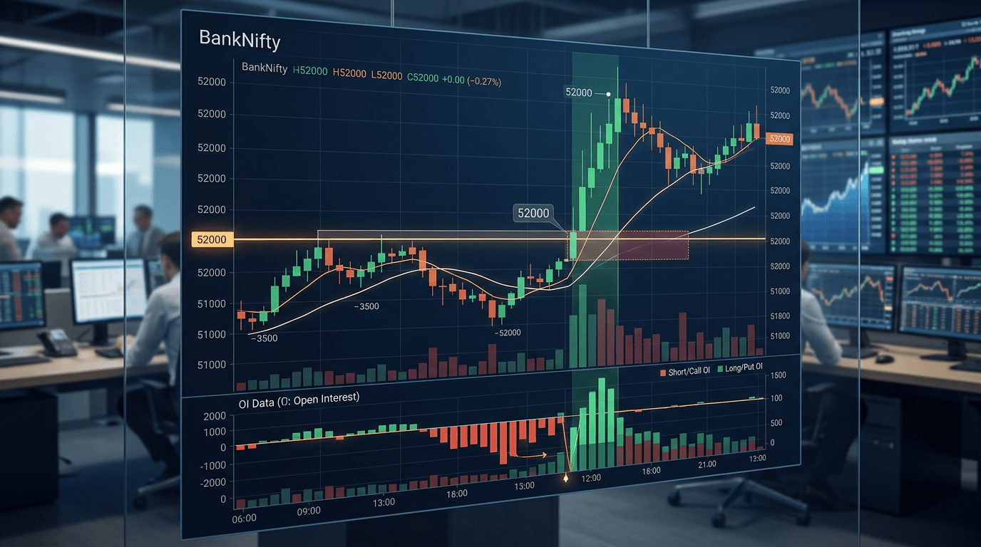 BankNifty Sellers Got Trapped at 52000 — Here Is How